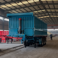 Semi-remorque benne arrière 2/3/4 essieux, directement d'usine, de 10 à 40 m³ pour le transport de sable, gravier, minerai et marchandises en vrac – Plusieurs options disponibles