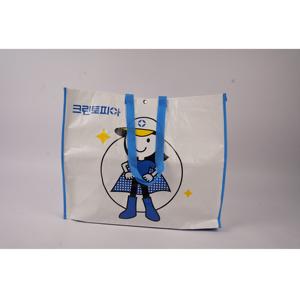 Bolsa de mercado tejida PP para regalos al aire libre OEM/ODM Bolsa de compras portátil de alta calidad personalizada con patrón de dibujos animados Muestra gratis - Product Image 5