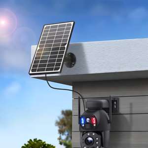 Caméra de sécurité solaire UBOX 6MP avec zoom optique 20X, 4G/WiFi, IP66, audio bidirectionnel, vision nocturne, PTZ, grand angle, cloud - Product Image 2