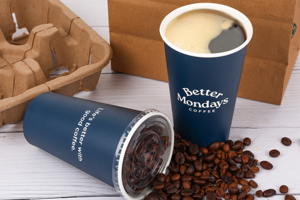 Cốc nước giải khát tùy chỉnh in logo 90mm 12oz đôi tường Cốc giấy dùng một lần cốc cà phê sinh thái thân thiện uống nóng - Product Image 4