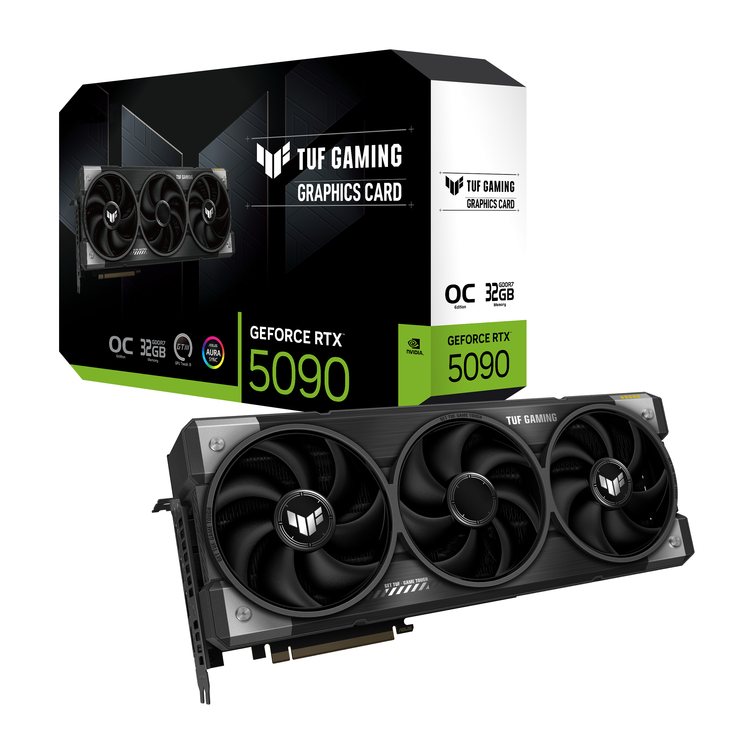ASU TUF Gaming GeForce RTX 5090 GPU 32GB GDDR7 OC Edition New Desktop Fan-Cooled Graphics Card