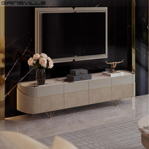 Meuble <span class=keywords><strong>TV</strong></span> flottant avec plateau en marbre, meuble de maison, meuble <span class=keywords><strong>TV</strong></span> moderne de luxe italien pour salon - Product Image 1
