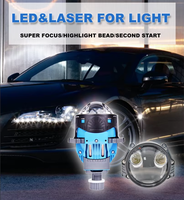 Projecteur LED laser triple direct IDISON Z12W 3 pouces 6000K 90W, projecteur tricolore pour voiture Bi LED Laser
