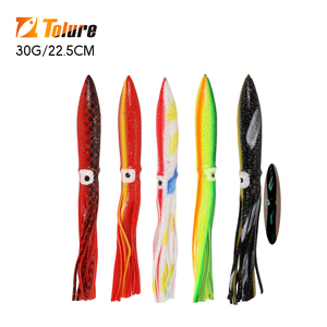 Tolure 22.5cm 30g poulpe calmar jupes palangre doux leurre de pêche thon leurre réaliste natation pêche à la traîne leurre - Product Image 1