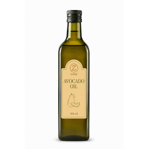 Olio di Avocado Biologico Raffinato Spremuto a Freddo, Grado Cosmetico e Alimentare, Bottiglia in Vetro da 500ml - Product Image 1