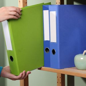 Clip per Carta A4 Personalizzate, Scatole Portadocumenti in <span class=keywords><strong>Plastica</strong></span> Blu A4, Cartelle Portadocumenti, Scatole per Archivio con Coperchio - Product Image 5