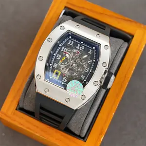 Topmerk Klassiekers Heren Horloge Merk Designer Luxe Persoonlijkheid Horloge Vierkant Grote Wijzerplaat Volautomatisch Horloge Voor Heren