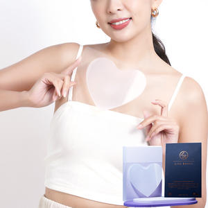 Almohadilla antiarrugas para el cuello de silicona resistente al agua Almohadillas de silicona para el pecho antiarrugas reutilizables para el corazón para arrugas - Product Image 5