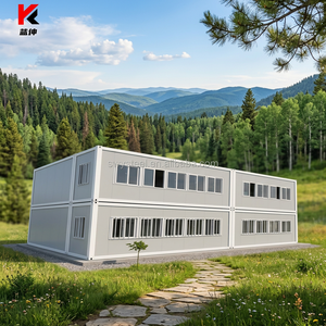 Maison conteneur pliable - Bâtiment de bureau mobile - Ferme - Utilisation en camp de réfugiés - Panneau sandwich en acier - Résistant aux tremblements de terre - Personnalisable - Product Image 1