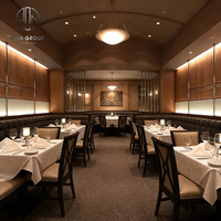 Zeitgenössisches Holzrahmen-Sofa mit Lederpolsterung, Weißer Stuhl, Marmortisch-Set, Restaurant-Möbel für Gewerbliche Nutzung