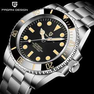 Montre mécanique automatique en acier inoxydable Berjani, 14 mm, résistante à l'eau, pour homme, PD-1694 - Product Image 1