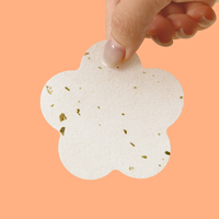 Tampons tonifiants pour le visage aux feuilles de thé lyophilisées, tampons tonifiants en gel à motif floral naturel