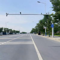 Özelleştirilmiş sekizgen elektronik polis kutup 4mm-12mm sıcak daldırma galvaniz lamba direkleri