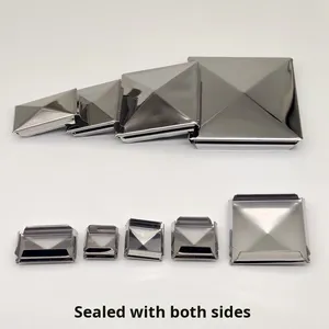 Geschmiedeter, polierter Niederdruck-Dekorationsstopfen für Vierkantrohre, schnellverschließbarer Innenverschluss aus Edelstahl, 1/2-Zoll-Rohrverschraubungen - Product Image 1