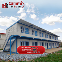 Cammi House Casa Tiny House Mobile, conteneur de 19,36 pieds, bureau, école, ferme, utilisation en camp de réfugiés, secours d'urgence, pliable