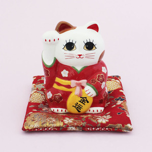 Gato <span class=keywords><strong>de</strong></span> <span class=keywords><strong>la</strong></span> <span class=keywords><strong>suerte</strong></span> <span class=keywords><strong>de</strong></span> cerámica con energía Solar para decoración <span class=keywords><strong>de</strong></span> coche, dijes <span class=keywords><strong>de</strong></span> cerámica para Slime, funda móvil, decoración artesanal - Product Image 2