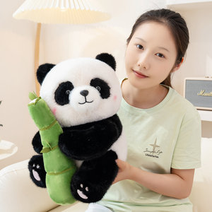 Peluche de Panda Personalizado OEM/ODM con Tronco de Árbol - Muñeco de Peluche de Panda Adorable y Personalizado para Regalos y Decoración del Hogar - Product Image 3