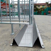 Cage de gestation robuste galvanisée pour truies, équipement d'élevage porcin avec mangeoire