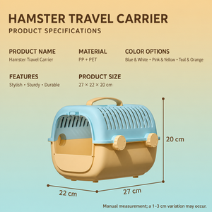 Hamster Cage With Dual-purpose <b>Small</b> Pet Cage Golden Bear Luxury Villa Portable Outgoing Hamster <b>Small</b> Pet Cage - Product Image 2