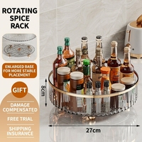 Organisateur d'épices créatif en forme de grande roue avec 18 pots, support de condiments rotatif à 360° pour comptoir de cuisine