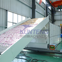 Machine de séchage d'oignons crus entièrement automatique équipement lavage coupé en tranches sec Ligne de production complète