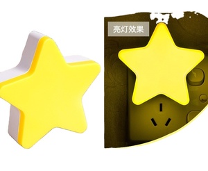 Light Sensor Control Mini <strong>Star</strong> LED Night Light for Dark Night Kids Bedroom Bedside <strong>Lamp</strong> With Eu Plug / US Baby Sleeping Light - Product Image 4