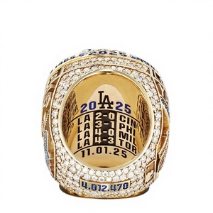 Pré-vente : Bagues de championnat personnalisées 2026 des Dodgers de Los Angeles, bijoux unisexes en alliage de zinc plaqué <span class=keywords><strong>or</strong></span>, cadeaux pour les fans - Product Image 6