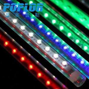 Tubes lumineux arc-en-ciel Poplor LED 30 50 80cm DC 12V IP65 en plastique pour décoration extérieure - Product Image 3