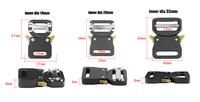 Turun 14mm réglable bricolage métal Cap boucle sangle boucles pour chapeaux avec client 1/2 pouce métal boucle décorative