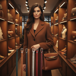 Cintura in Vera Pelle con Fibbia Ovale Retrò e Motivo Coccodrillo, 3,8 CM, Accessorio Moda Donna - Product Image 2