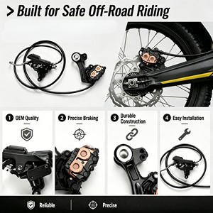 Kit <span class=keywords><strong>de</strong></span> Sistema <span class=keywords><strong>de</strong></span> Freno Trasero <span class=keywords><strong>de</strong></span> Doble Caliper con Pistón Contrapuesto para Motocicleta Eléctrica Todoterreno Surron Ultra Bee - Product Image 4