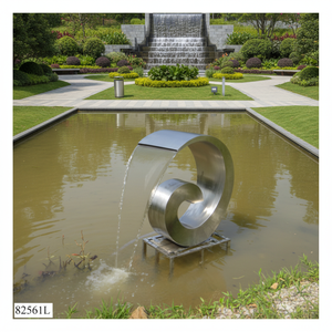 Jardín en el Techo Moderno, Cascada de Acero Corten a Medida, <span class=keywords><strong>Paisaje</strong></span> <span class=keywords><strong>Urbano</strong></span> Futurista - Product Image 2