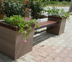 Grande jardinière <span class=keywords><strong>en</strong></span> WPC pour jardin extérieur durable et surélevé, kit de maison verte, <span class=keywords><strong>pot</strong></span> pour légumes, fleurs et herbes avec serre - Product Image 5