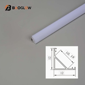 Perfil de aluminio para tira de LED, lámpara de esquina empotrada en el techo, perfil de luz LED de 12*12, precio de fábrica - Product Image 4