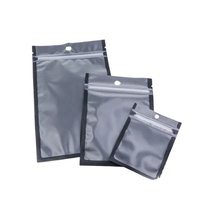 Machine de fabrication transparente, impression biodégradable, petit sac en plastique à 3 côtés, sac d'emballage noir Transparent à fermeture éclair
