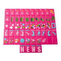 Juego Completo de 160 Fichas de Mahjong Americanas de Acrílico Rosa Grabadas de Lujo con Diseño Inspirado en el Fuego para Celebraciones Festivas