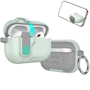 Estuche para Auriculares BT con Hebilla de Bloqueo Mate de Alta Calidad y Diseño Moderno para <span class=keywords><strong>AirPods</strong></span> <span class=keywords><strong>Pro</strong></span> 1/2 3/4, Resistente a Impactos - Product Image 5