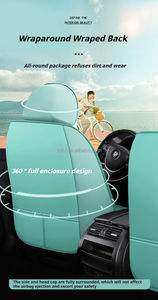 Housses de Siège <span class=keywords><strong>Auto</strong></span> Jeep de Luxe Designer, Protection Universelle, Accessoires Intérieurs Automobile en Cuir PVC, Sécurité, Noir Girly - Product Image 5