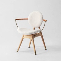 Chaise en bois massif moderne, combinaison rétro pour restaurant occidental, table et chaises, café, restaurant de thé, chaise de salle à manger