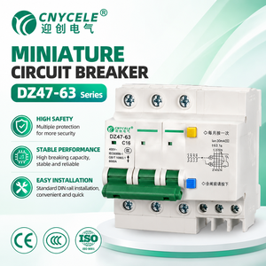 Miniatuur zekeringautomaat met hoge breekcapaciteit 6kA 10kA 1P 2P 3P 4P 230/400V B C D-karakteristiek DIN-rail - Product Image 2
