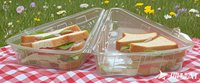 Boîte à sandwich Gâteau Légumes Gobelet en plastique jetable Logo de tasse personnalisé