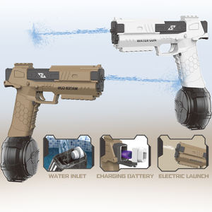 ปืนฉีดน้ำพลาสติกไฟฟ้าอัตโนมัติสำหรับเด็กกลางแจ้งฤดูร้อนของเล่นสำหรับเด็กความจุสูงเกมยิงชายหาดสำหรับเด็ก - Product Image 3