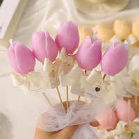 Tulpenblüten-Duftkerzen Handgefertigte Dekorative Wachskerzen Individuelle Farbe Duft Verpackung