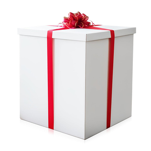 8295 coffrets cadeaux blancs extra larges de style élégant avec des rubans rouges pour un grand <span class=keywords><strong>cadeau</strong></span> coffrets cadeaux surprise d'<span class=keywords><strong>anniversaire</strong></span> durables grands - Product Image 1