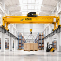 Pont roulant à double poutre de style européen Yiteng, capacité 40 tonnes, palan électrique 2,5 tonnes, hauteur de levage 20m, portée 10m, moteur de levage