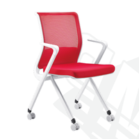 Tendance 2026 : Chaise de formation mobile Agile Mesh avec roulettes, sièges empilables peu encombrants avec roulettes pour le travail collaboratif