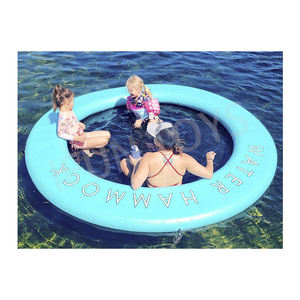 Hamac flottant rond gonflable pour <span class=keywords><strong>piscine</strong></span> avec rampe en filet pour chien - Product Image 2