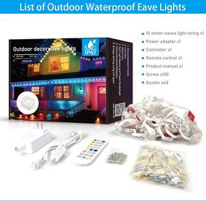 Luces Exteriores Permanentes Inteligentes RGB IP67, Lámpara de Alero <span class=keywords><strong>para</strong></span> Fiestas, Días de Juego, Balcón, Azotea, Jardín, Patios - Product Image 2