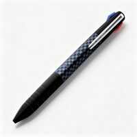 Stylo multi-usage compact Uni Jetstream SXE3-JSS-05 3-en-1, encre noire, rouge et bleue, 0,5 mm, stylo à bille rétractable en plastique, unisexe, Japon