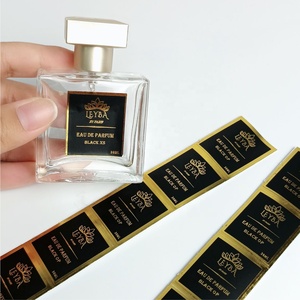 Luxury Gold Foil <strong>Sticker</strong> logo Custom Cosmetics <strong>Bottle</strong> Packing <strong>Sticker</strong> Printing Adhesive Perfume <strong>Sticker</strong> - Product Image 6
